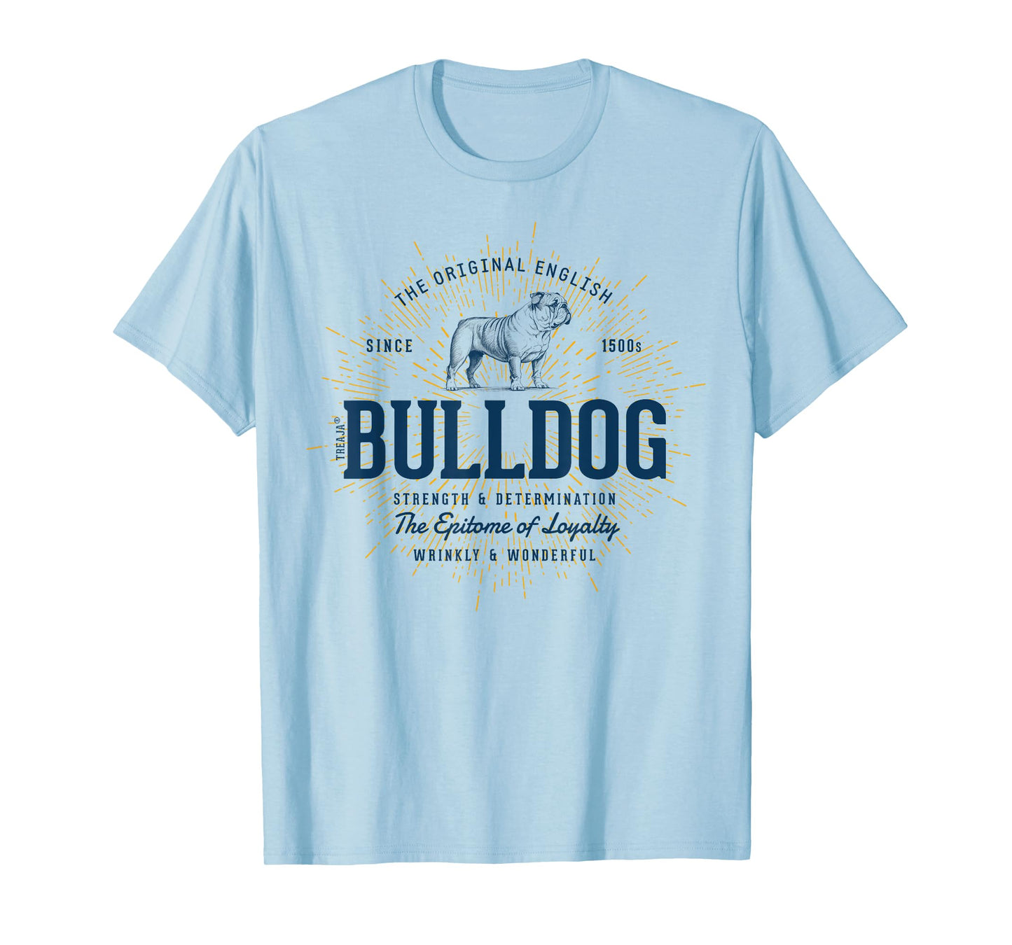 Retro English Bulldog Vintage T-Shirt for Men Women Kids