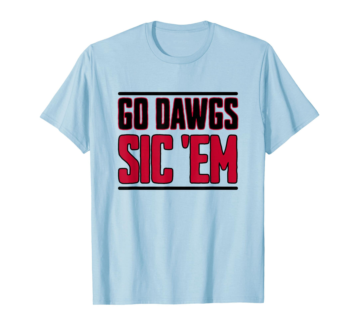 Bulldog Team Mascot School Spirit Go Dawgs Sic Em T-Shirt
