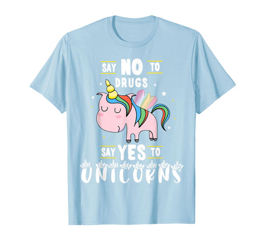 Red Ribbon Week Say No To Drugs Say Yes to Unicorns Gift T-Shirt