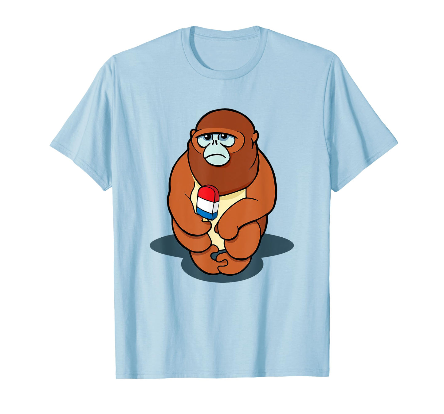 Snub Nosed Monkey Funny Monkey Ice Pop T-Shirt