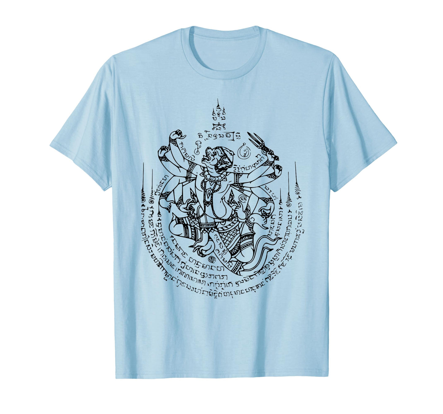 Sak Yant Tattoo Monkey God Hanuman 1 Muay Thai Magical White T-Shirt
