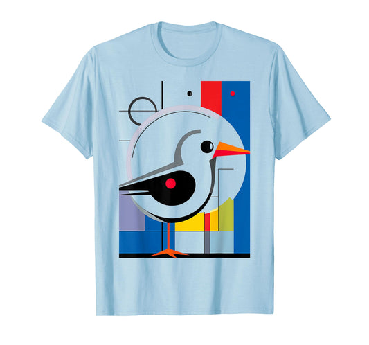 Bird Geoemtric Abstract Animal Art Colorful Graphic Bird T-Shirt