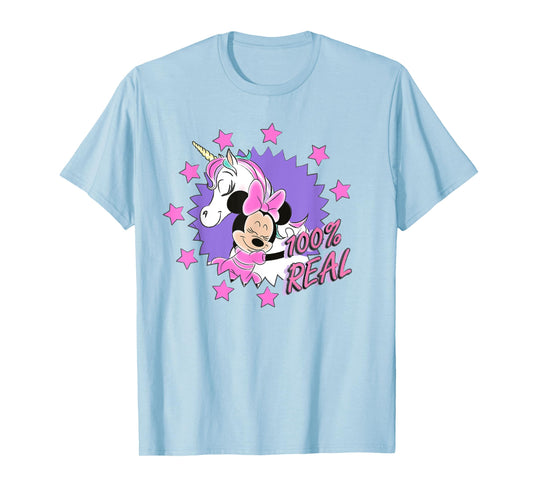 Disney Minnie Mouse Unicorn 100% Real T-Shirt