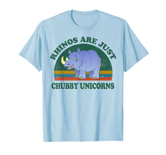 Rhino-Shirt Save The Rhinos Are Just Chubby-Unicorns T-Shirt