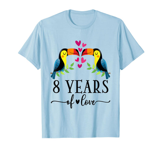 8th Anniversary Couples 8 Years Together T-Shirt