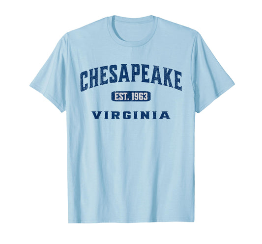 Vintage Athletic VA Souvenir Visit Chesapeake Virginia T-Shirt