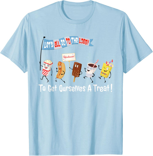 Let’s All Go To The Lobby Treat Retro style tee Movie Funny T-Shirt