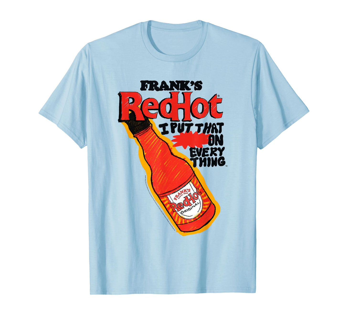 Frank’s RedHot Sauce Original Bottle Illustration T-Shirt