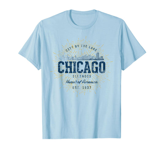 Vintage Retro Style Chicago T-Shirt