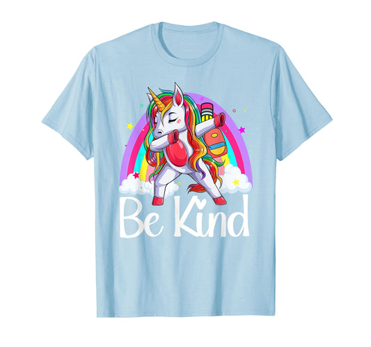 Be Kind Unicorn Rainbow Unity Day Orange Anti Bullying 2023 T-Shirt