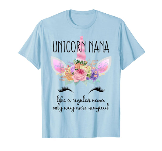Unicorn Grandma of the Birthday Girl Unicorn Nana T-Shirt