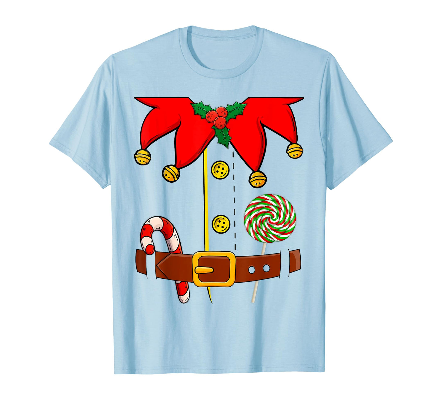 Elf Costume Elves Lover Family Matching Merry Christmas PJS T-Shirt