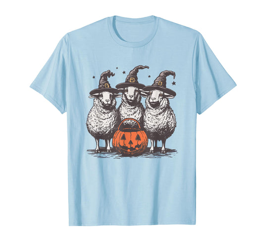 Witch Sheep Halloween Sheep Trick or Treat Sheep Farm Animal T-Shirt