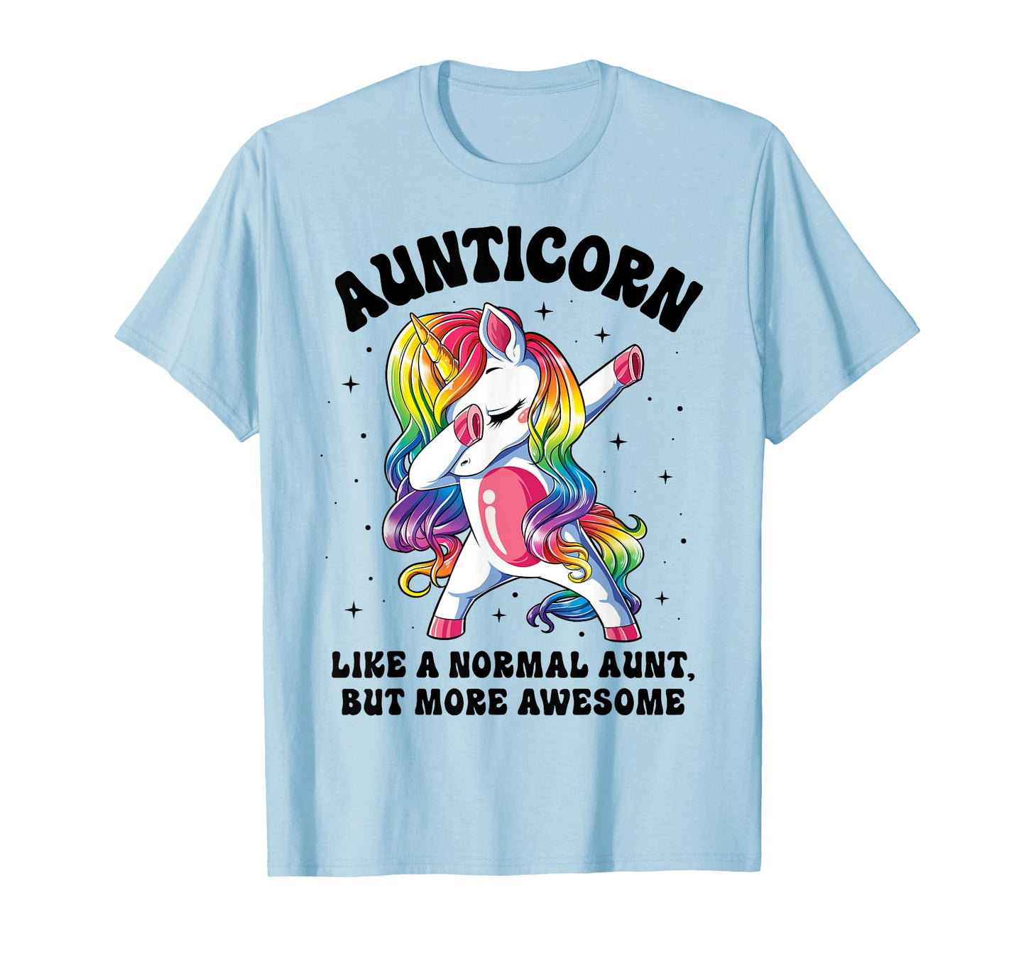 Aunticorn Like Normal Aunt But More Awesome Dabbing Unicorn T-Shirt