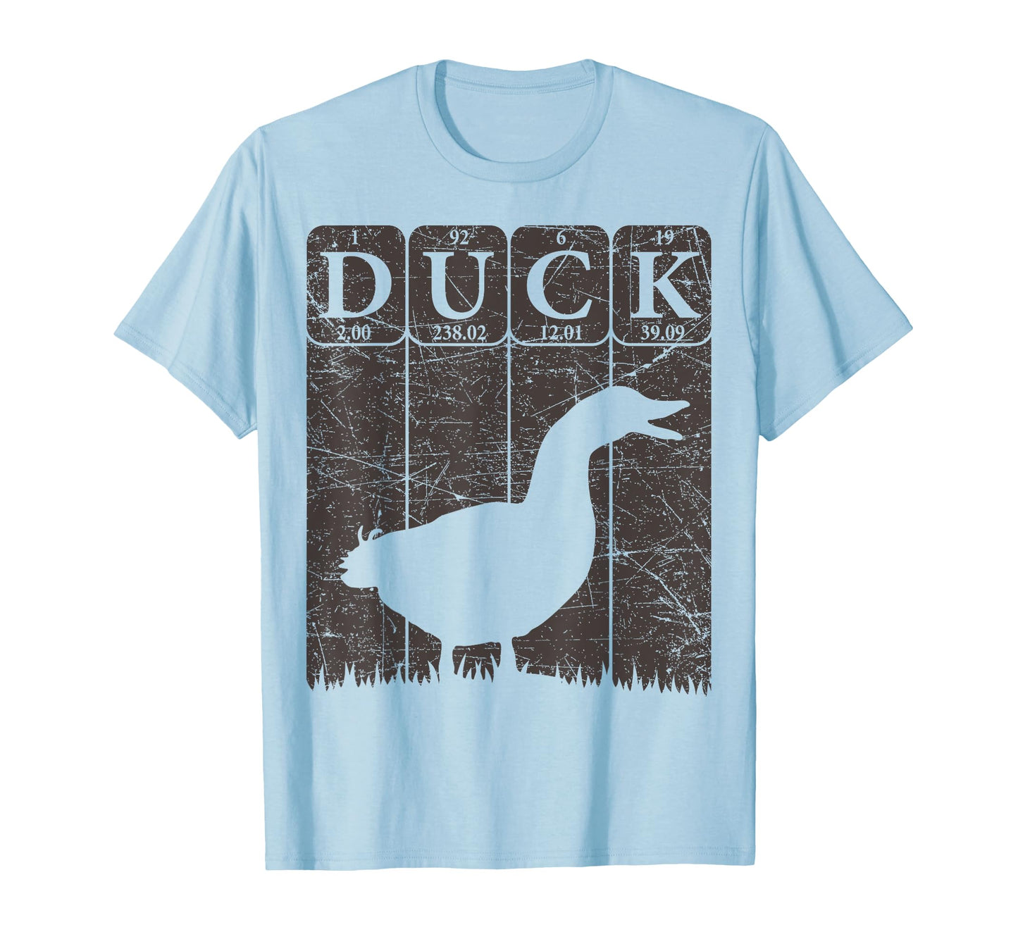 Duck Periodic Table Elements Duck Farmer Retro T-Shirt
