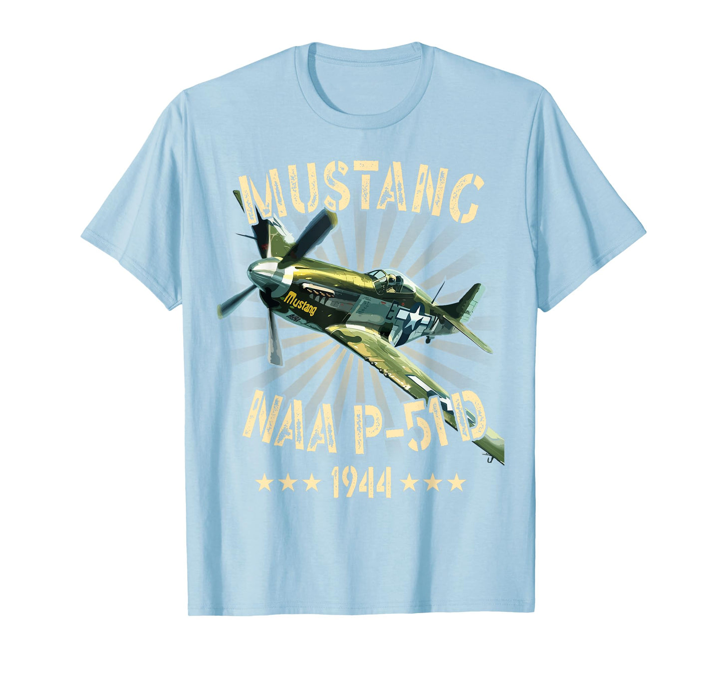 P-51D Mustang Vintage North American P-51D Fighter Warbirds T-Shirt