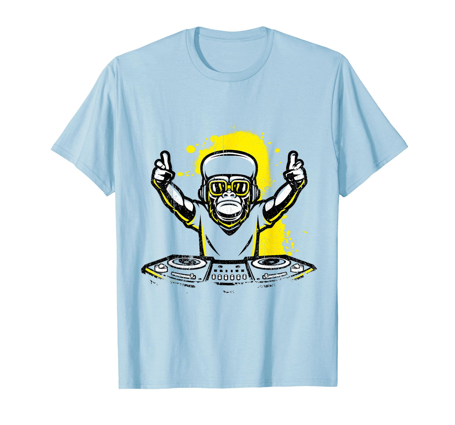 DJ Monkey Music Party Fun Sunglasses Fun Dancing Club T-Shirt