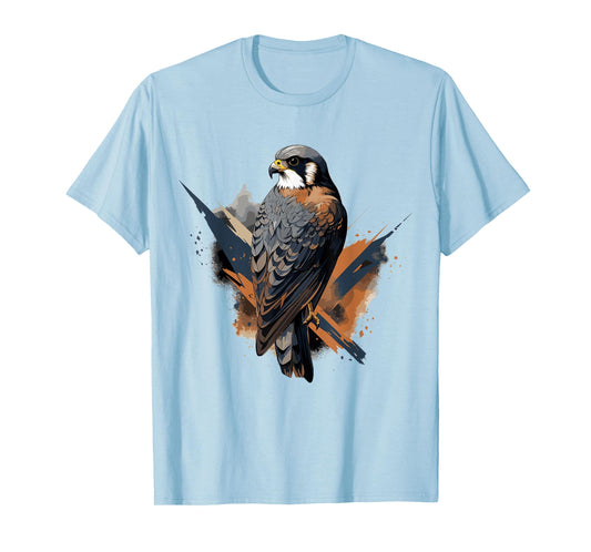 American Kestrel Bird Geometric Patten Art,Cute Kestrel Lov T-Shirt