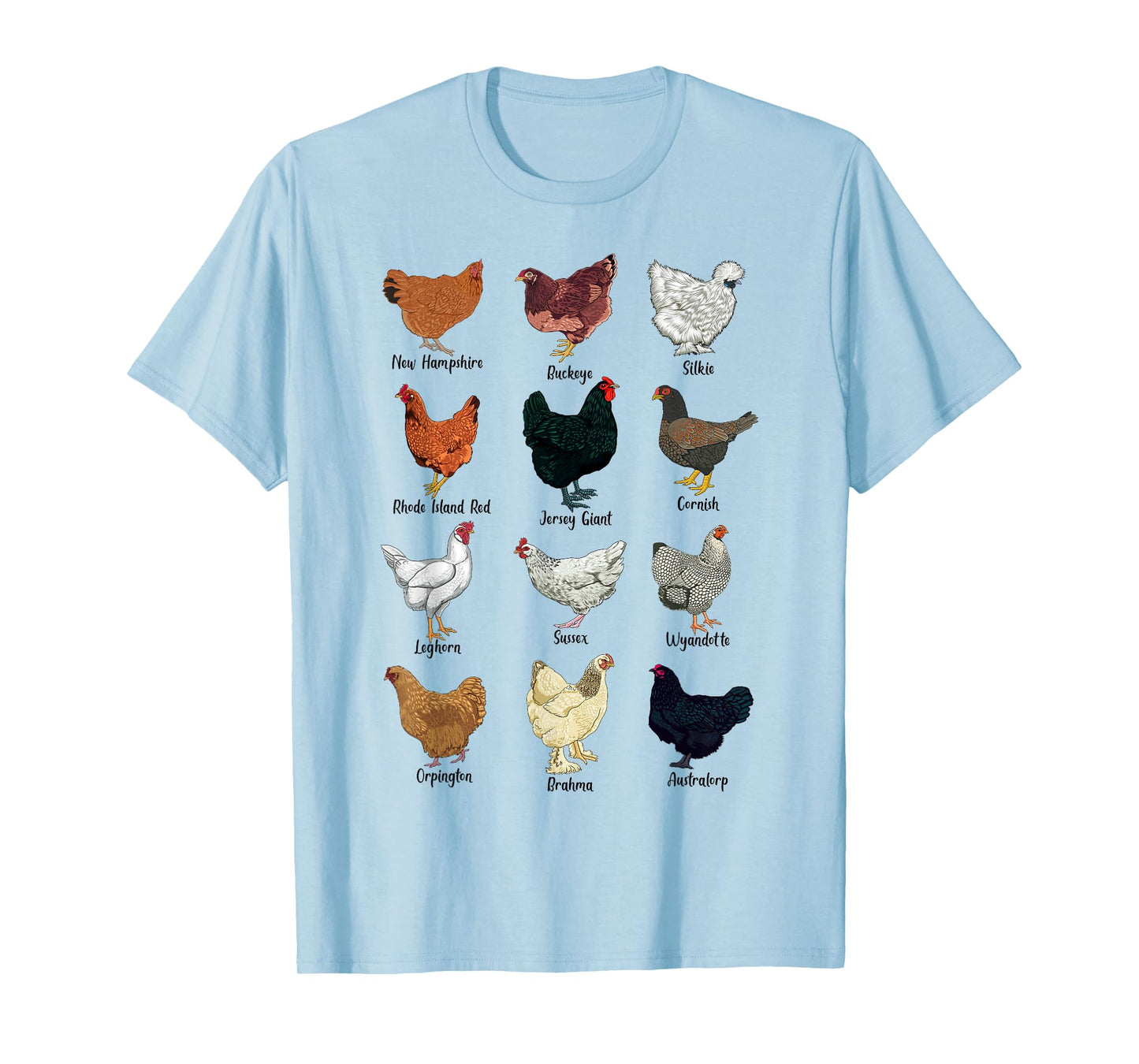 Various Chickens - Chicken Breeds T-Shirt