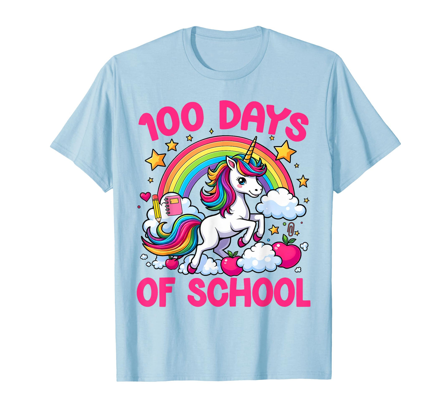 100 Days Of School Unicorn Teacher Girls Happy 100 Days T-Shirt