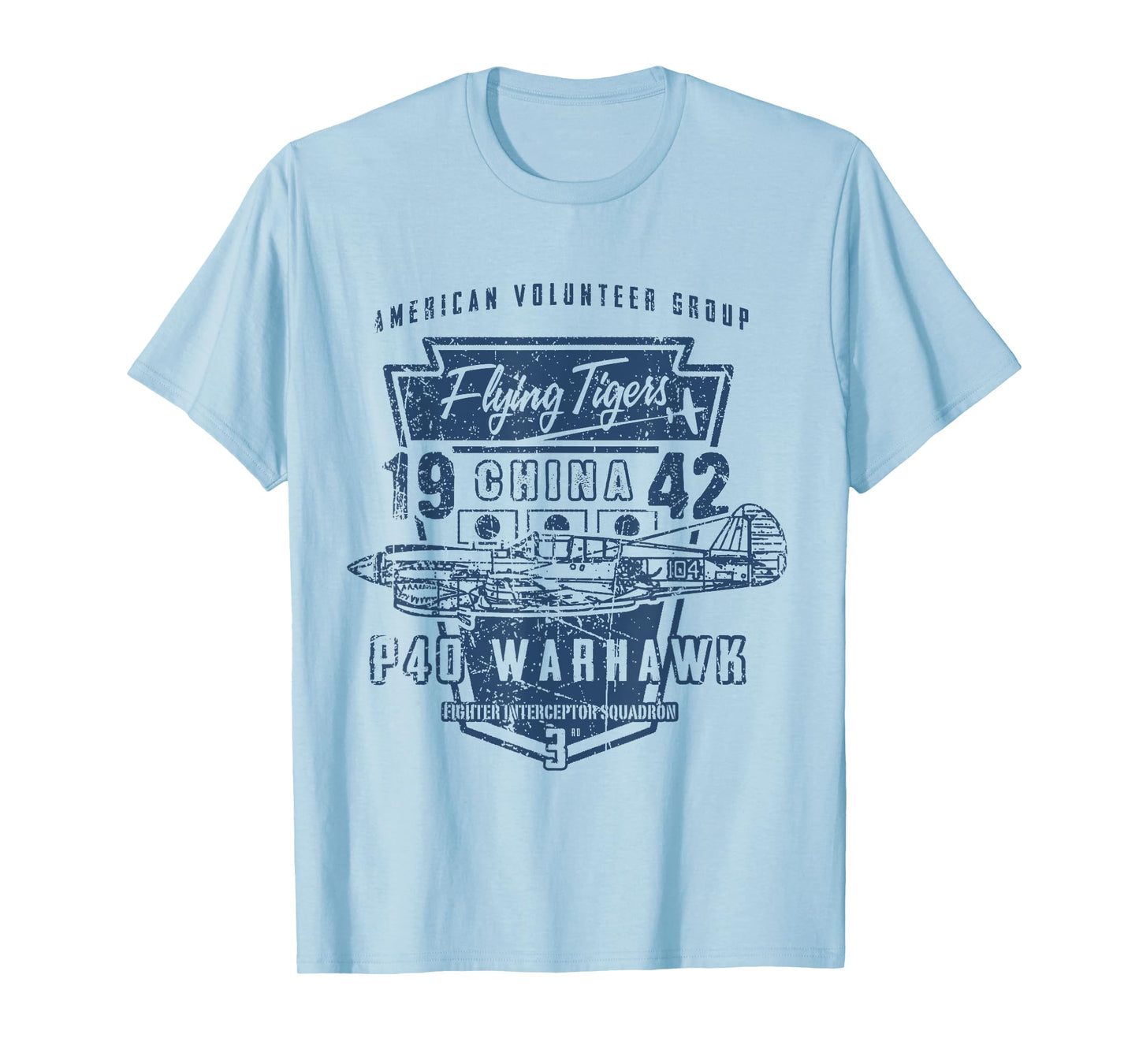 Warbird Flying Tiger p-40 Warhawk T Shirt