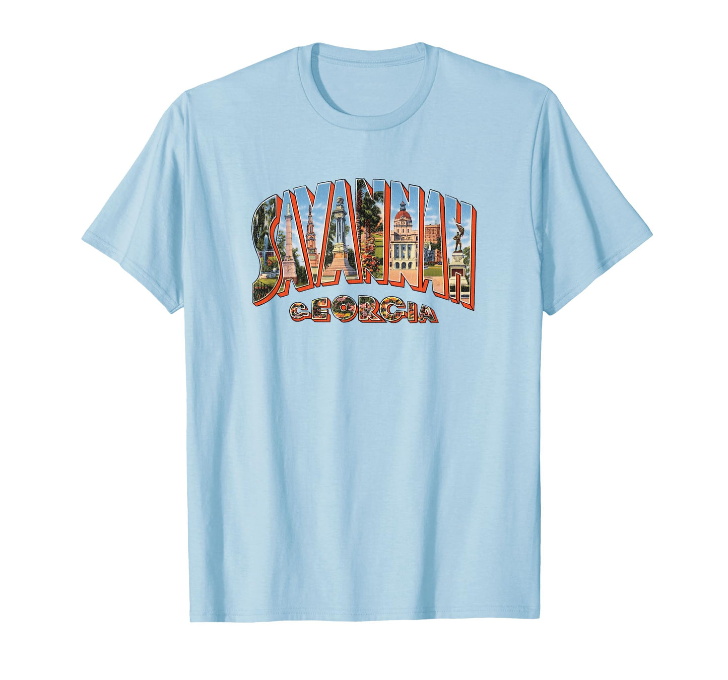 Savannah Georgia T Shirt Retro Vintage GA Souvenir Tshirt T-Shirt
