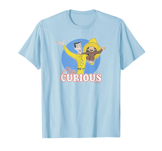 Curious George Stay Curious Yellow Hat Poster T-Shirt
