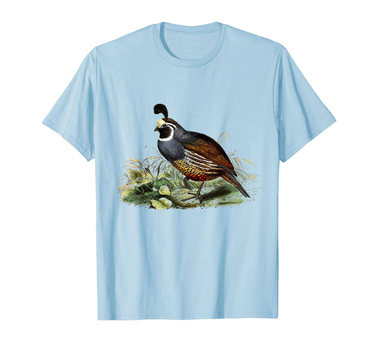 California Quail CA Quail Birder California Quail T-Shirt