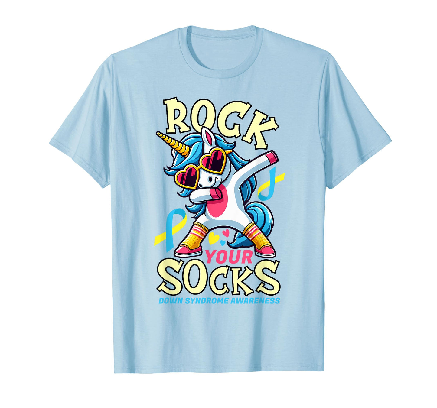 Rock Your Socks Down Syndrome Awareness Day Unicorn WDSD T-Shirt