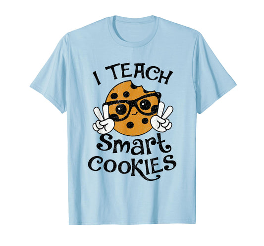I Teach Smart Cookies Christmas Teacher Teaching Xmas Funny T-Shirt