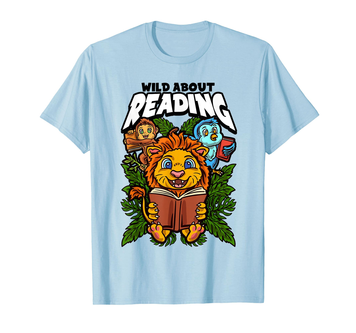 Wild about reading books, Reading is a ticket to adventure T-Shirt