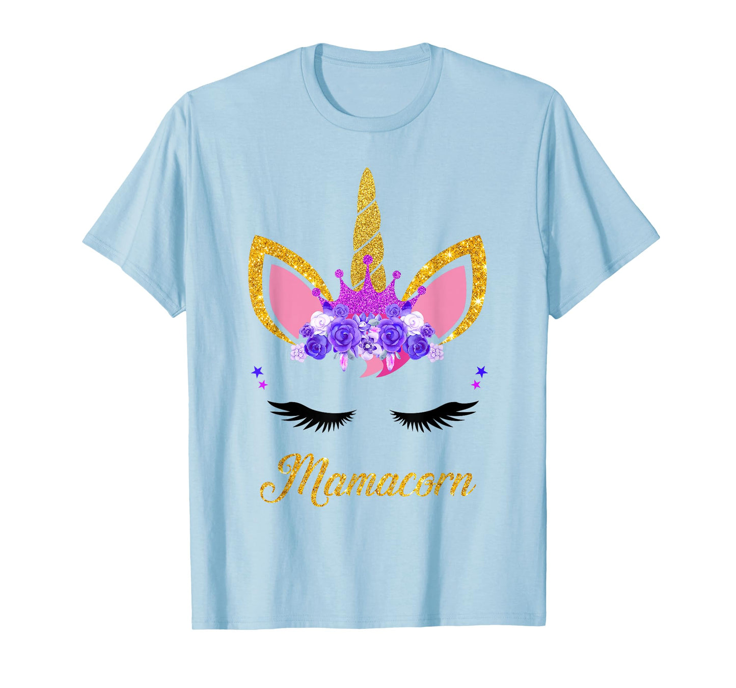 Mamacorn Cute Unicorn Mom Mother of the Unicorn Girl Mommy T-Shirt