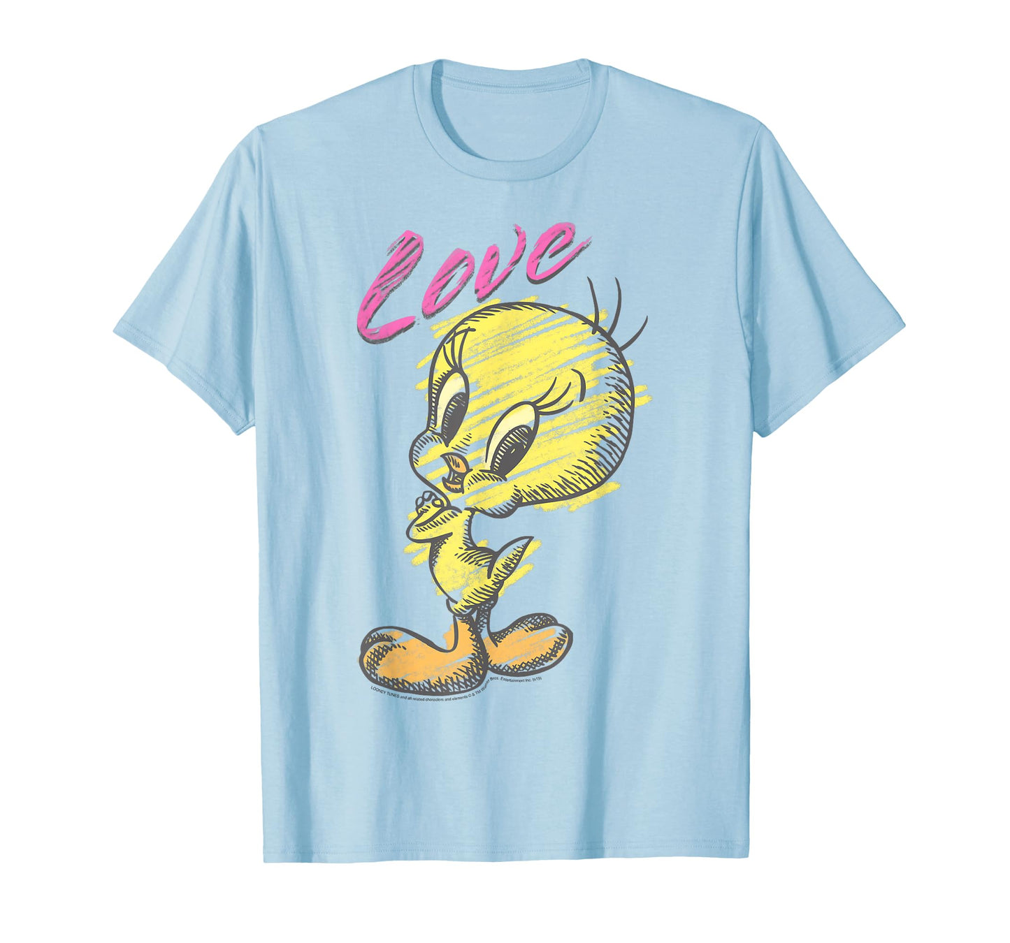 Looney Tunes Tweety Bird Love Sketch T-Shirt