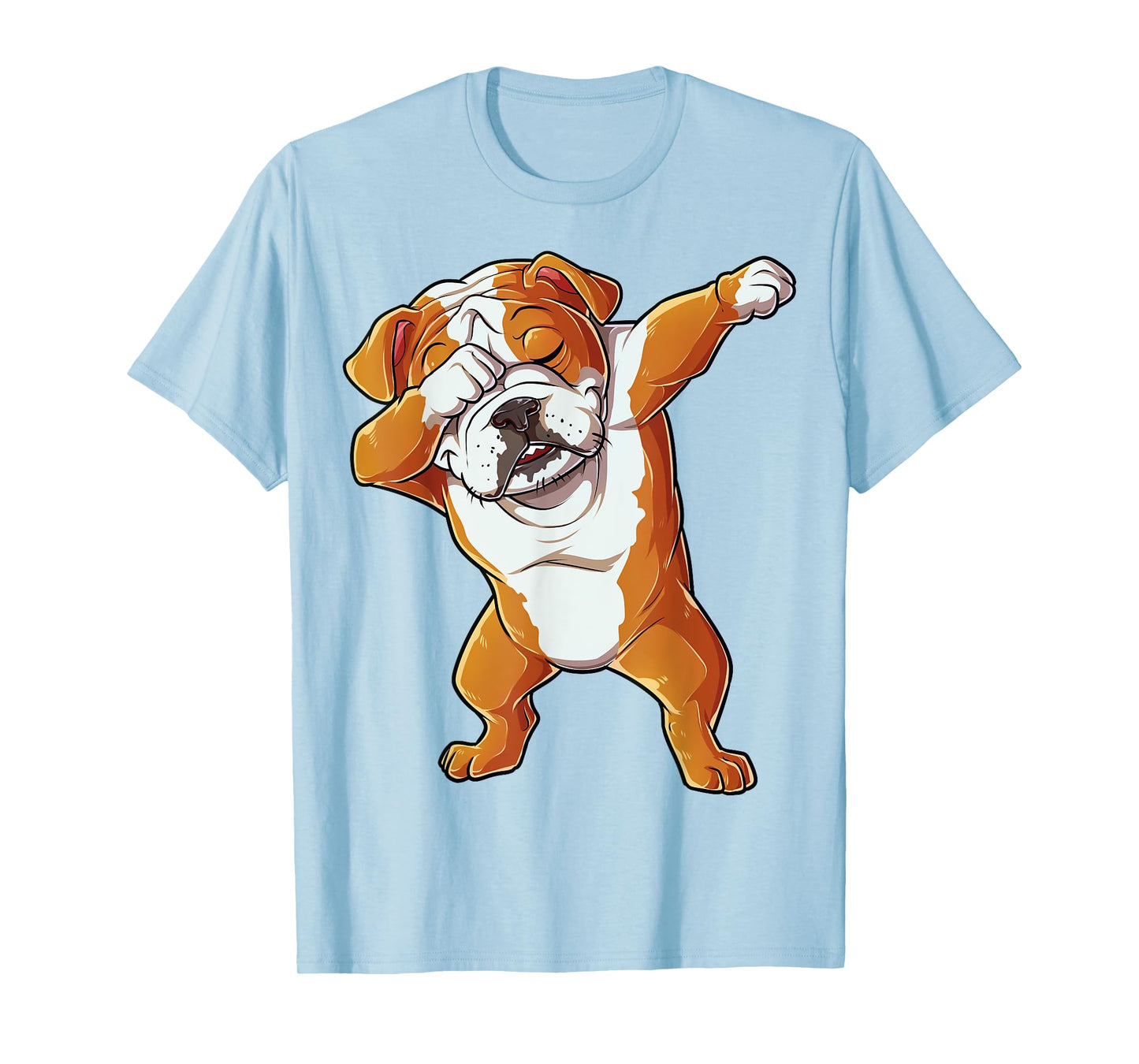 Dabbing English Bulldog T shirt Boys Dab Dance Puppy Lover T-Shirt