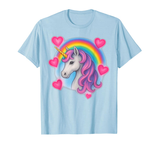 Airbrush Unicorn Y2k Vintage 2000s, Retro Nerd Aesthetic T-Shirt