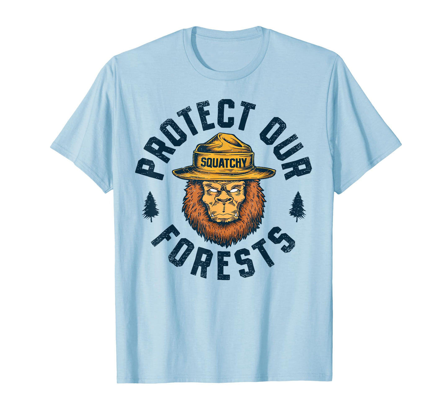 Bigfoot Protect Our Forests National Park Retro Sasquatch T-Shirt