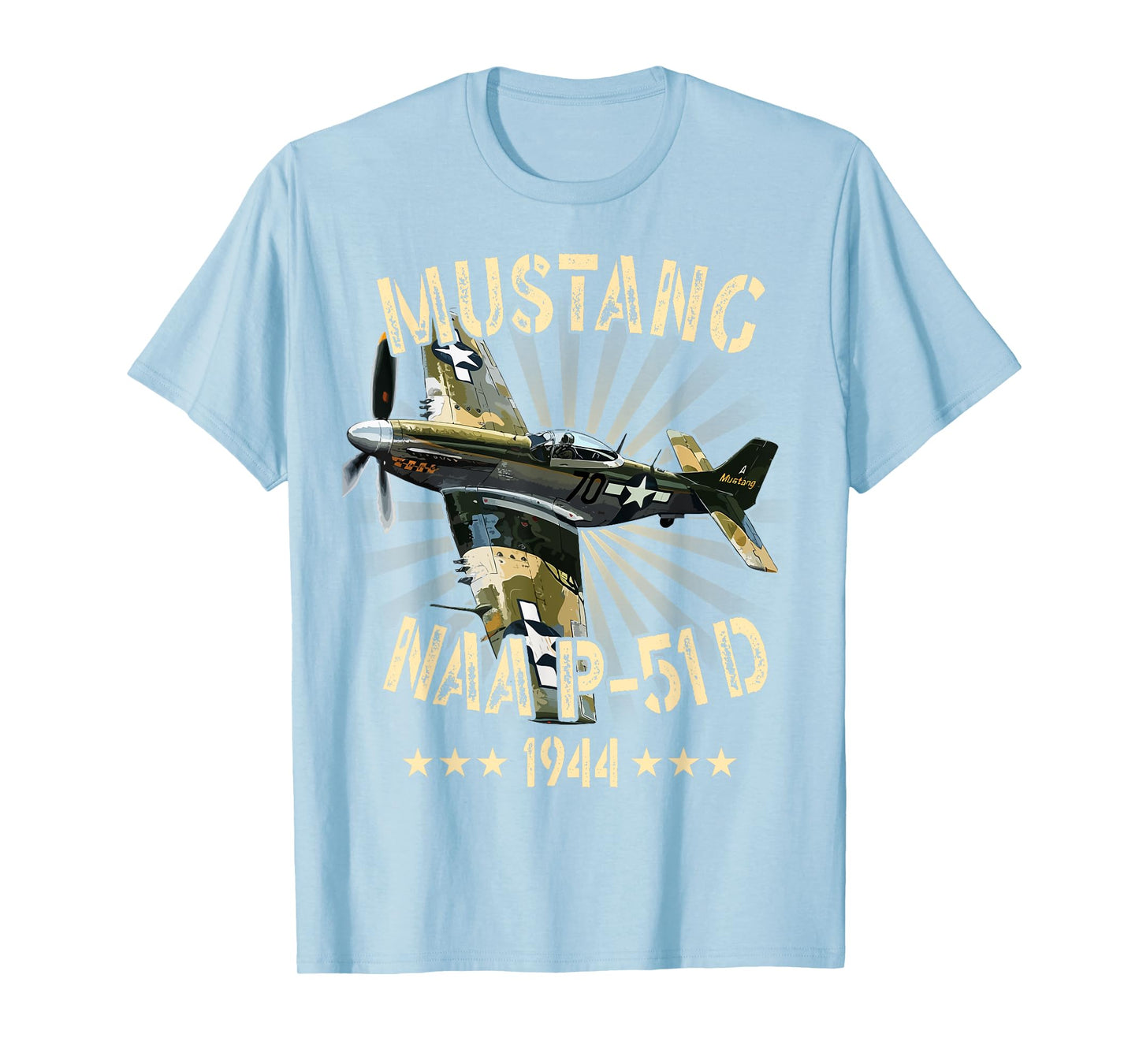 P-51D Mustang Vintage North American P-51D Fighter Warbirds T-Shirt