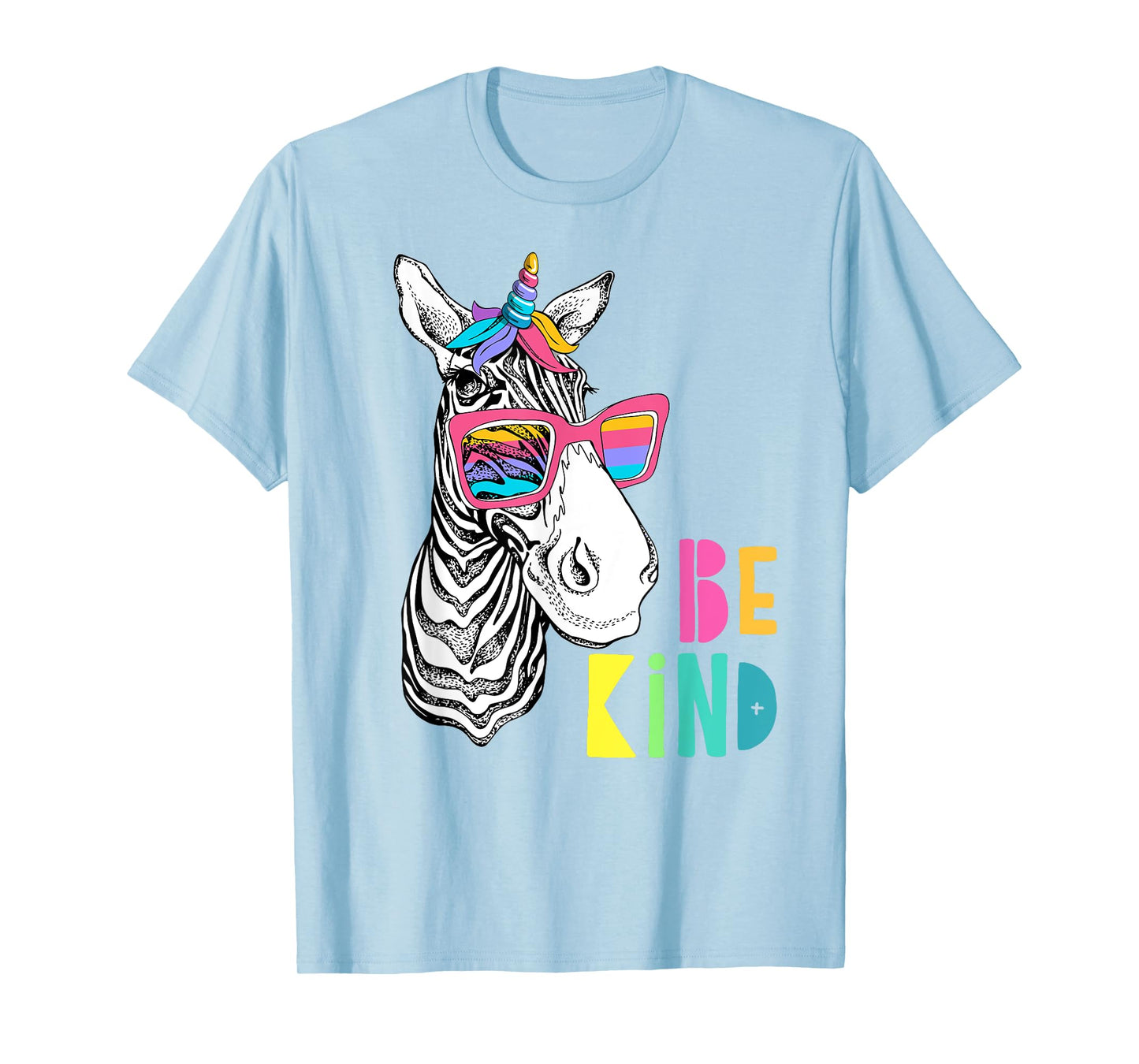 Be Kind - Choose Kindness Anti Bullying Cute Zebra Unicorn T-Shirt