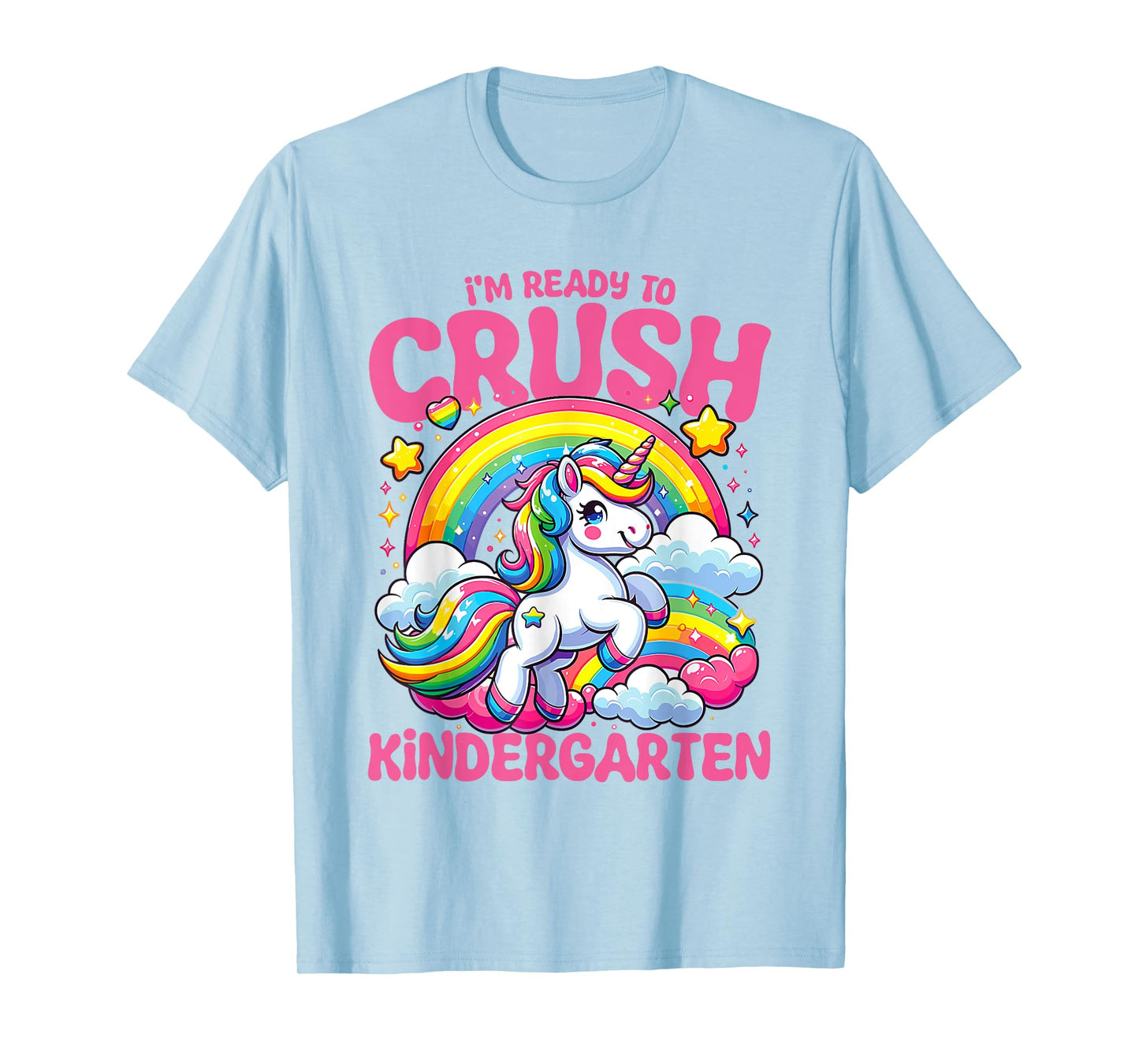 Crush Kindergarten Unicorn Girls Teacher Back to School T-Shirt