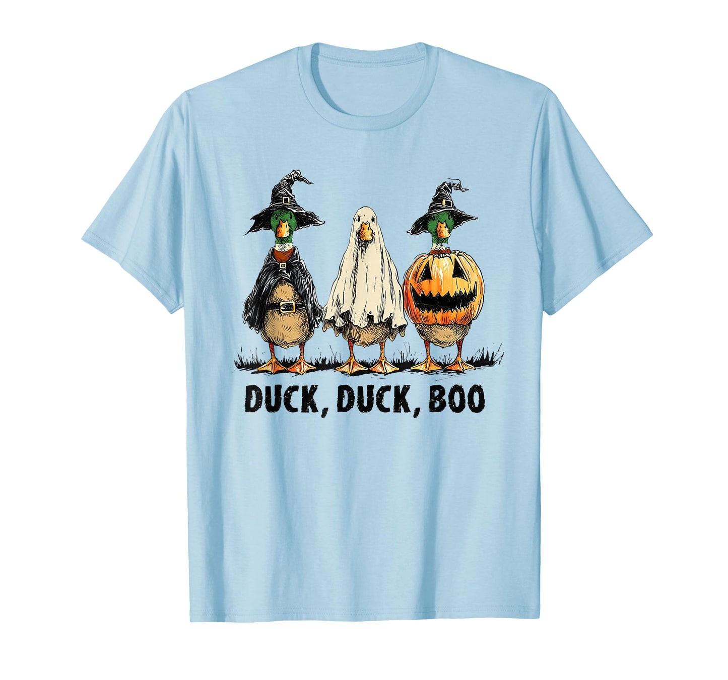 Funny Duck Duck Boo Halloween Costume Duck T-Shirt