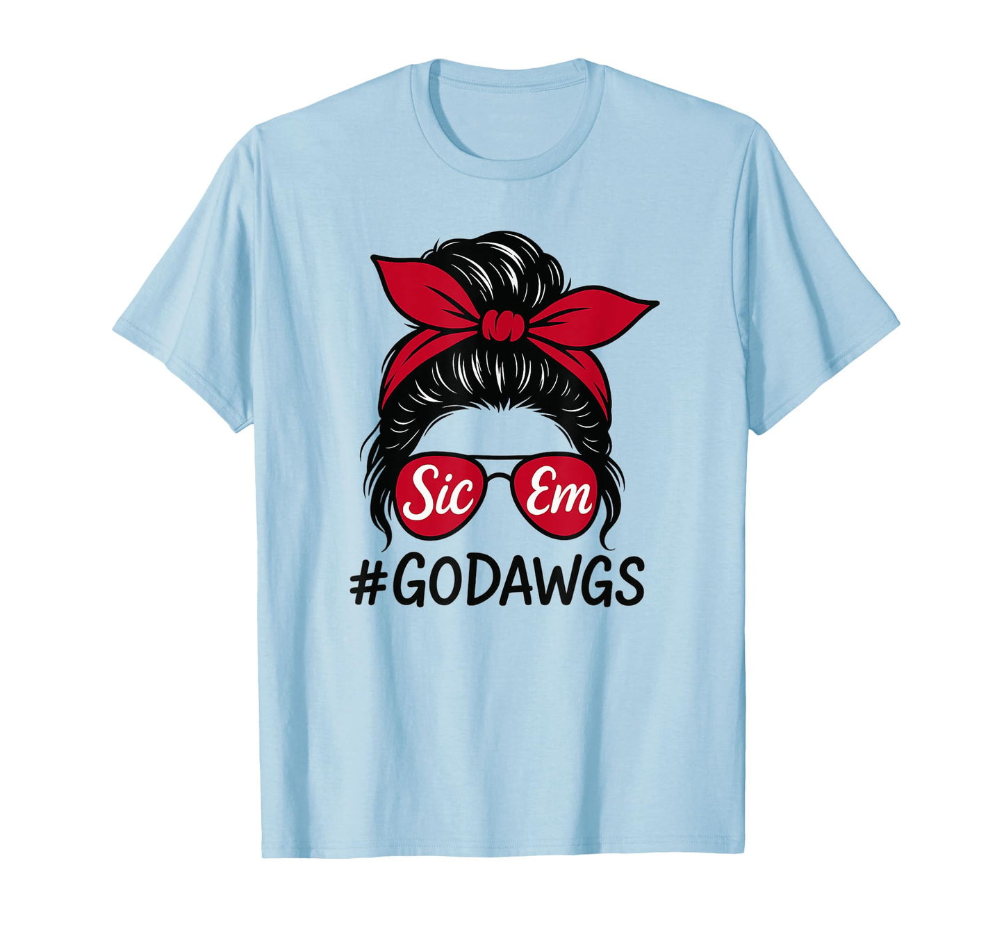 Dawgs Sic Em, Go Dawgs, Sic'Em, Go Bulldog for Women Girls T-Shirt
