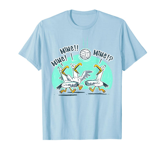 Funny Bird Playing Volleyball T-Shirt