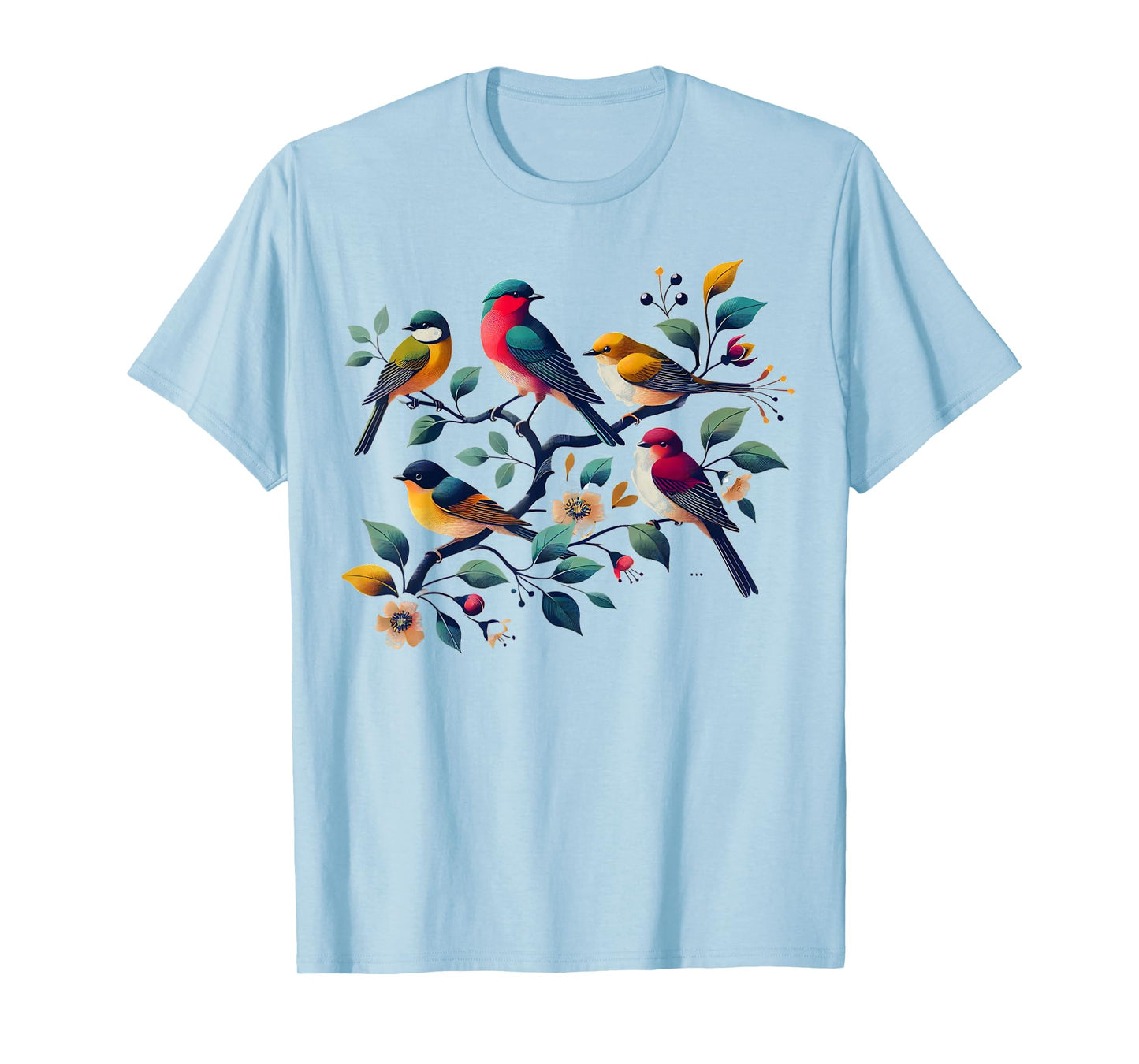 Birds On A Branch Birding Bird Watching Bird Watcher Birder T-Shirt