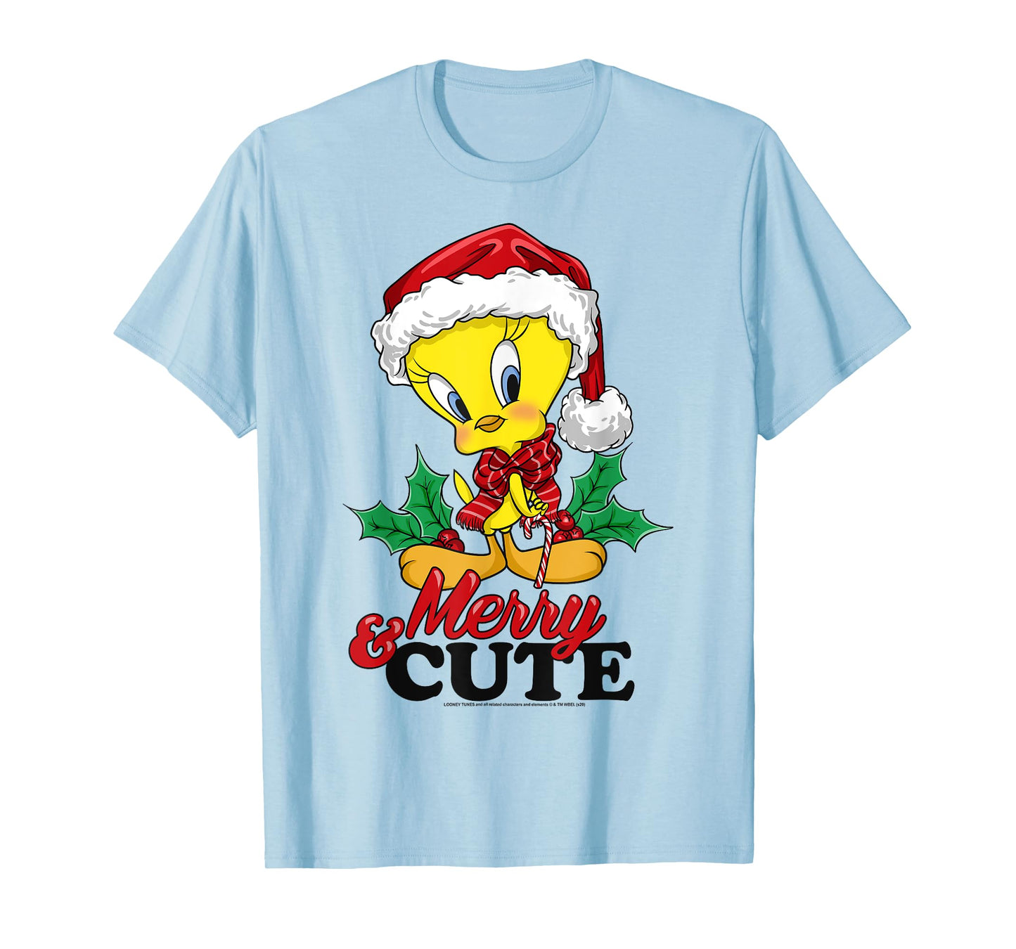 Looney Tunes Christmas Tweety Bird Merry & Cute T-Shirt