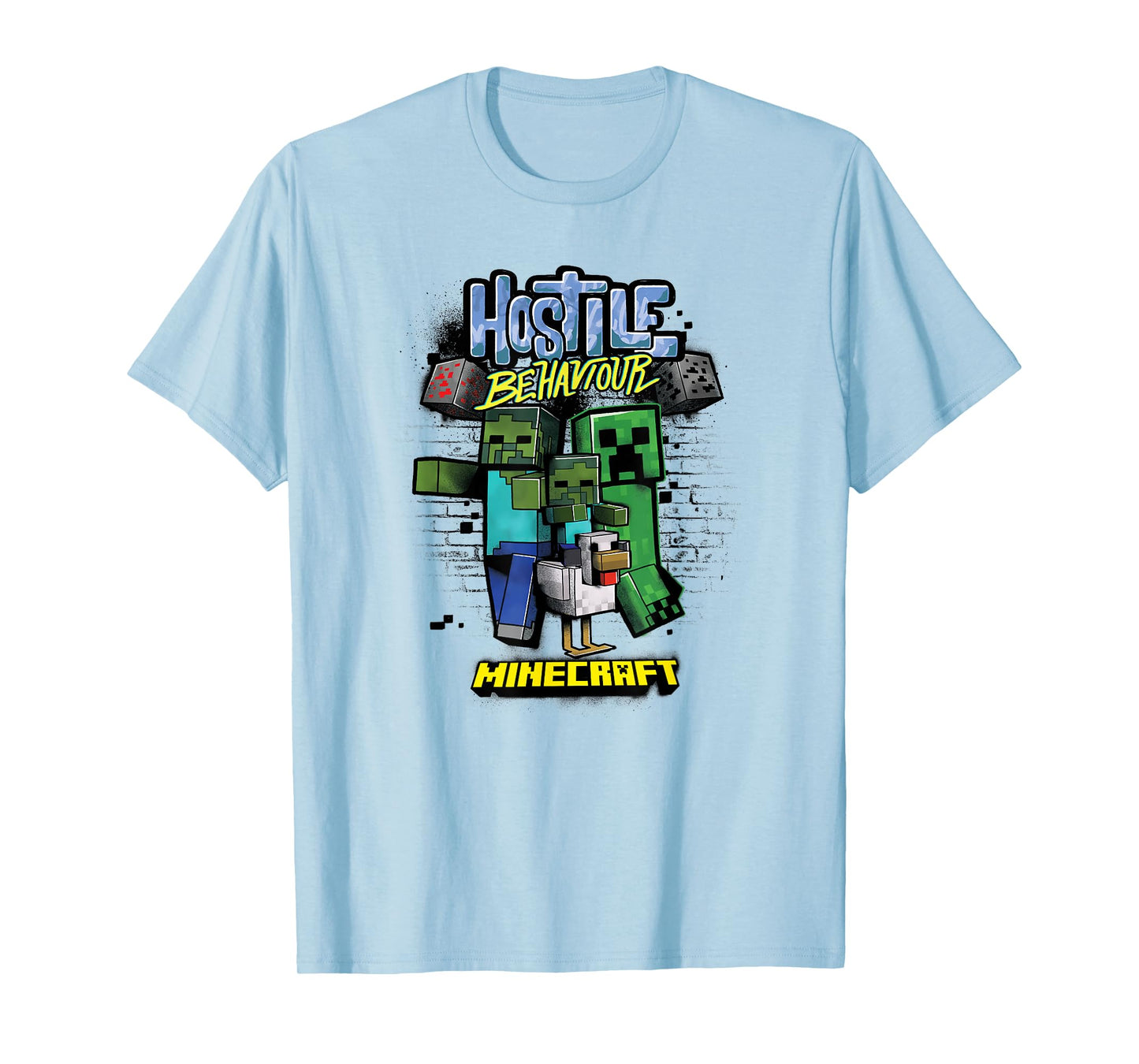 Minecraft Hostile Behaviour Aggressive Mob Group T-Shirt