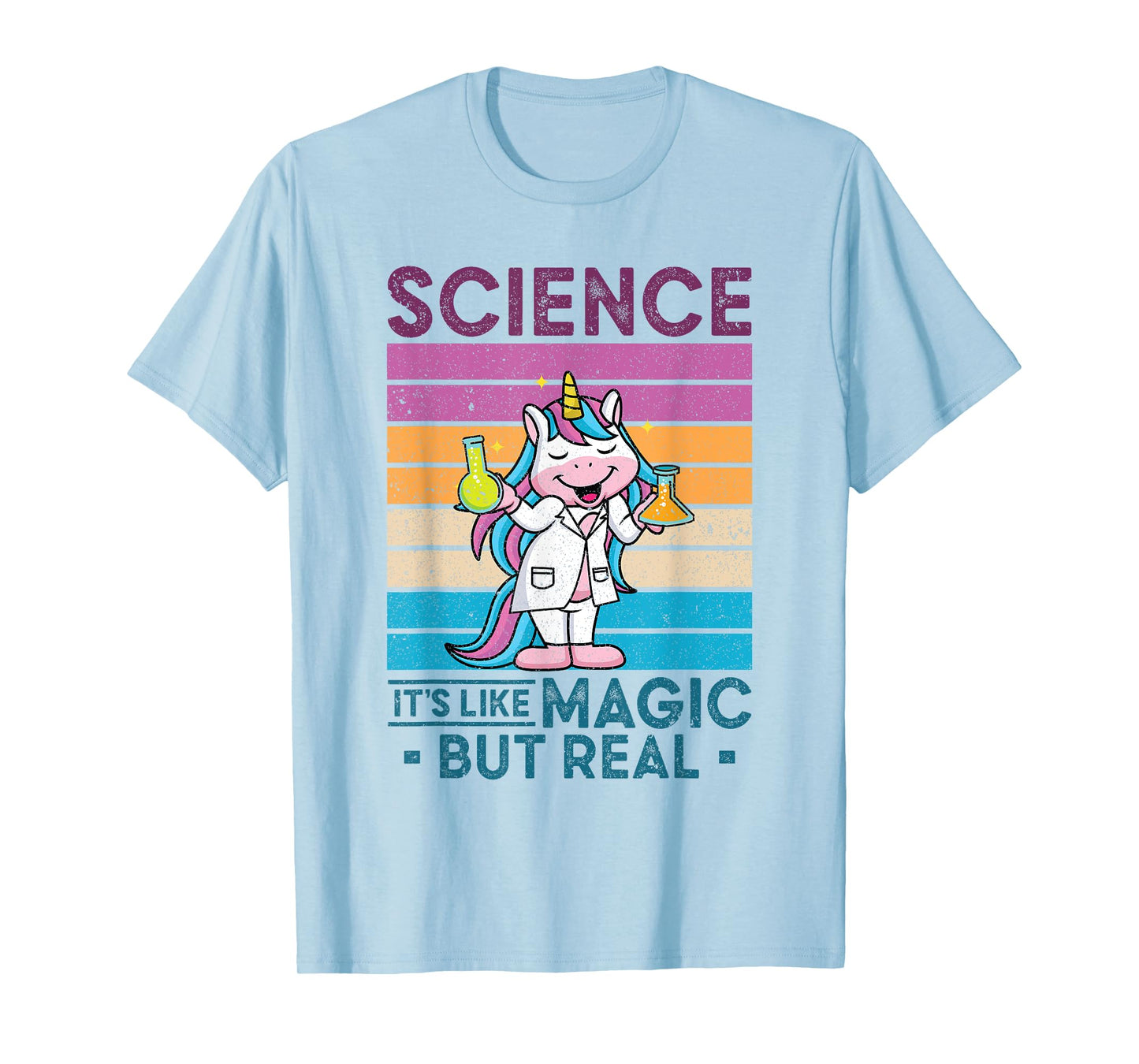 Science It's Like Magic But Real Unicorn Scientist Science T-Shirt