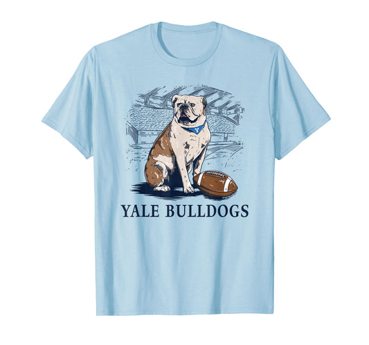 Yale University Bulldog Handsome Dan XIX Line Art T-Shirt