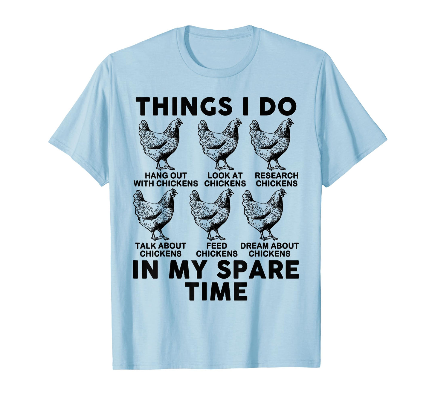 Mom Chicken-Shirt Things I Do In My Spare Time Lover Farmer T-Shirt