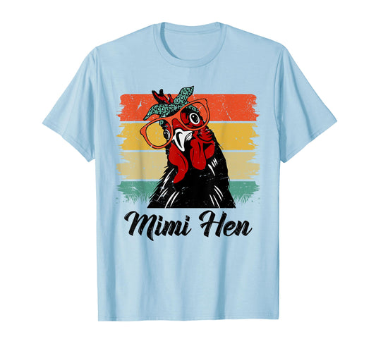 Retro Mimi Hen Chicken Mimi Chicken Lover Farmer Mothers Day T-Shirt