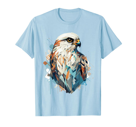 American Kestrel Bird Geometric Patten Art,Cute Kestrel Love T-Shirt